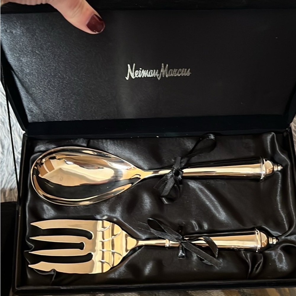 Neiman Marcus Silver Serving Set